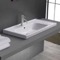 Drop In Sink With Counter Space, Modern, Rectangular